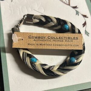 Black and Cream Horse Hair Bracelet